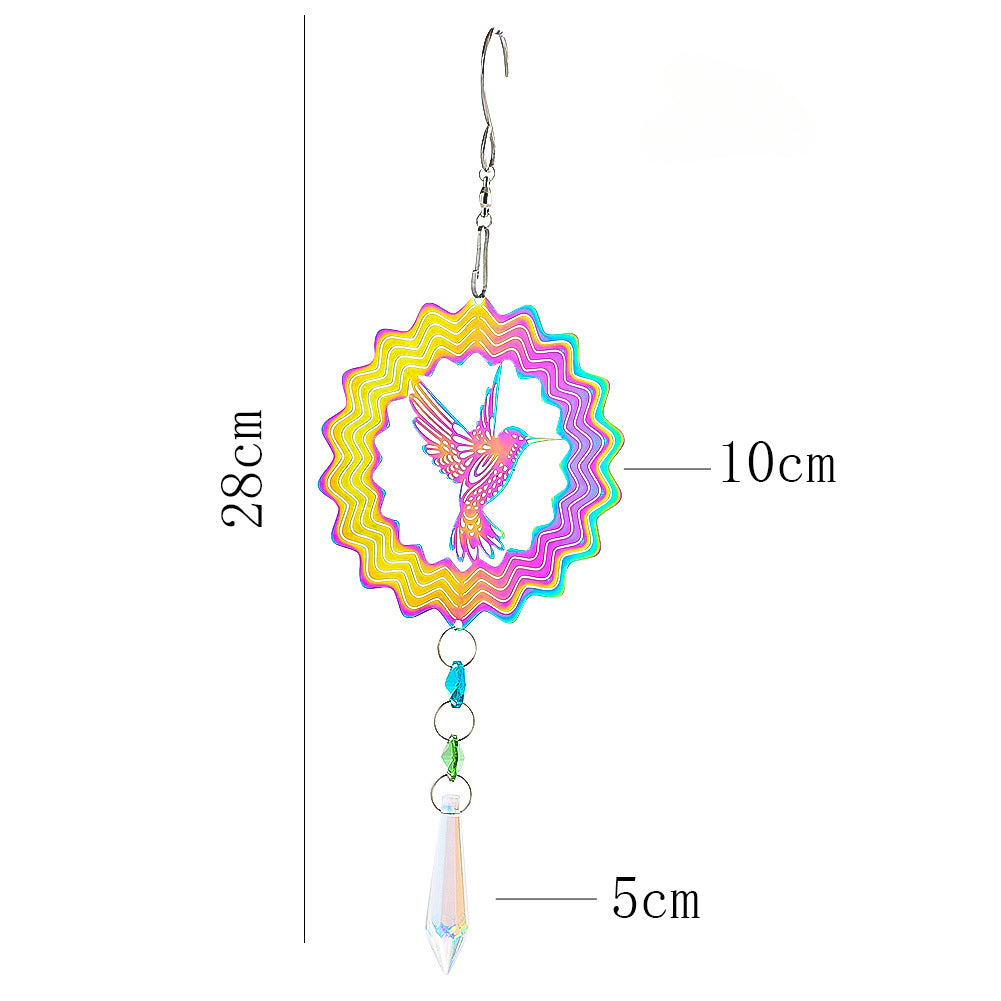 Wholesale 3D Rotating Butterfly Stainless Steel Wind Chimes